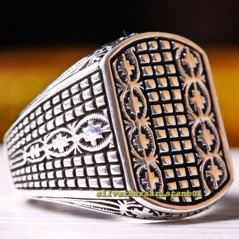 Smooth No Stone Handmade Luxury 925 Sterling Silver Mens Ring silverbazaaristanbul 