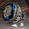Special Aquamarine Luxury Cut Stone 925 Sterling Silver Mens Ring silverbazaaristanbul 