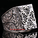 Special Pencil Work 925 Sterling Silver No Stone Mens Ring silverbazaaristanbul 