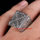 Special Pencil Work 925 Sterling Silver No Stone Mens Ring silverbazaaristanbul 