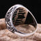 Spider Emerald Jewelry Handmade 925 Sterling Silver Mens Ring silverbazaaristanbul 