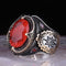 Copy of 925 Sterling Eagle Sapphire and Onyx Stone Mens Ring silverbazaaristanbul 