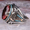 Sword Style Color Changing Zultanite 925 Sterling Silver Mens Ring silverbazaaristanbul 