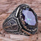 Sword Style Mystic Topaz Handmade 925 Sterling Silver Mens Ring silverbazaaristanbul 