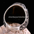 Tigers Eye Stone Jewelry Solid 925 Sterling Silver Men Ring silverbazaaristanbul 