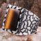 Tigers Eye Stone Jewelry Solid 925 Sterling Silver Men Ring silverbazaaristanbul 