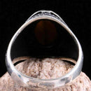 Tigers Eye Stone Jewelry Solid 925 Sterling Silver Men Ring silverbazaaristanbul 