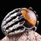 Tigers Eye Stone Jewelry Solid 925 Sterling Silver Men Ring silverbazaaristanbul 