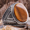 Tigers Eye Stone Jewelry Solid 925 Sterling Silver Men Ring silverbazaaristanbul 