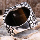 Tigers Eye Stone Jewelry Solid 925 Sterling Silver Men Ring silverbazaaristanbul 