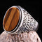 Tigers Eye Stone Jewelry Solid 925 Sterling Silver Men Ring silverbazaaristanbul 