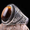 Tigers Eye Stone Jewelry Solid 925 Sterling Silver Men Ring silverbazaaristanbul 