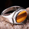 Tigers Eye Stone Jewelry Solid 925 Sterling Silver Men Ring silverbazaaristanbul 