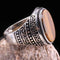 Tigers Eye Stone Jewelry Solid 925 Sterling Silver Men Ring silverbazaaristanbul 