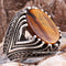 Tigers Eye Stone Jewelry Solid 925 Sterling Silver Men Ring silverbazaaristanbul 