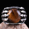 Tigers Eye Stone Jewelry Solid 925 Sterling Silver Men Ring silverbazaaristanbul 