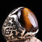Tigers Eye Stone Jewelry Solid 925 Sterling Silver Men Ring silverbazaaristanbul 