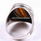 Tigers Eye Stone Jewelry Solid 925 Sterling Silver Men Ring silverbazaaristanbul 