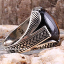Tigers Eye Stone Jewelry Solid 925 Sterling Silver Men Ring silverbazaaristanbul 