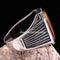 Tigers Eye Stone Jewelry Solid 925 Sterling Silver Men Ring silverbazaaristanbul 