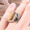 Tigers Eye Stone Turkish Handmade Solid 925 Sterling Silver Men Ring silverbazaaristanbul 
