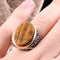 Tigers Eye Stone Turkish Handmade Solid 925 Sterling Silver Men Ring silverbazaaristanbul 