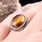 Tigers Eye Stone Turkish Handmade Solid 925 Sterling Silver Men Ring silverbazaaristanbul 
