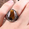 Tigers Eye Stone Turkish Handmade Solid 925 Sterling Silver Men Ring silverbazaaristanbul 