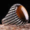 Tigers Eye Stone Turkish Handmade Solid 925 Sterling Silver Men Ring silverbazaaristanbul 