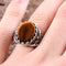 Tigers Eye Stone Turkish Handmade Solid 925 Sterling Silver Men Ring silverbazaaristanbul 