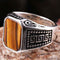 Tigers Eye Stone Turkish Handmade Solid 925 Sterling Silver Men Ring silverbazaaristanbul 