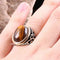 Tigers Eye Stone Turkish Handmade Solid 925 Sterling Silver Men Ring silverbazaaristanbul 