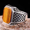 Tigers Eye Stone Turkish Handmade Solid 925 Sterling Silver Men Ring silverbazaaristanbul 