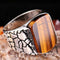 Tigers Eye Stone Turkish Handmade Solid 925 Sterling Silver Men Ring silverbazaaristanbul 
