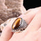 Tigers Eye Stone Turkish Handmade Solid 925 Sterling Silver Men Ring silverbazaaristanbul 