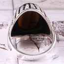 Tigers Eye Stone Turkish Handmade Solid 925 Sterling Silver Men Ring silverbazaaristanbul 