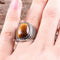 Tigers Eye Stone Turkish Handmade Solid 925 Sterling Silver Men Ring silverbazaaristanbul 