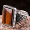 Tigers Eye Stone Turkish Handmade Solid 925 Sterling Silver Men Ring silverbazaaristanbul 