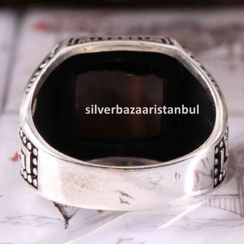 Tigers Eye Stone Turkish Handmade Solid 925 Sterling Silver Men Ring silverbazaaristanbul 