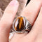 Tigers Eye Stone Turkish Handmade Solid 925 Sterling Silver Men Ring silverbazaaristanbul 