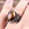 Tigers Eye Stone Turkish Handmade Solid 925 Sterling Silver Men Ring silverbazaaristanbul 