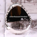 Tigers Eye Stone Turkish Handmade Solid 925 Sterling Silver Men Ring silverbazaaristanbul 