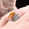 Tigers Eye Stone Turkish Handmade Solid 925 Sterling Silver Men Ring silverbazaaristanbul 