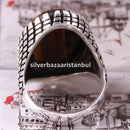 Tigers Eye Stone Turkish Handmade Solid 925 Sterling Silver Men Ring silverbazaaristanbul 