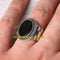 Turkish 925 Sterling Silver Clock Design Black Onyx Stone Mens Ring silverbazaaristanbul 