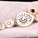 Turkish 925 Sterling Silver Drop Onyx Stone Lady Women Bracelet silverbazaaristanbul 