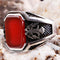 Turkish 925 Sterling Silver Eagle Agate Aqeeq Stone Mens Solid Ring silverbazaaristanbul 