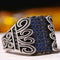 Turkish 925 Sterling Silver Luxury Multi Sapphire Stones Mens Ring silverbazaaristanbul 