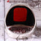 Turkish 925 Sterling Silver Red Agate Aqeeq Stone Mens Solid Ring silverbazaaristanbul 