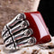 Turkish 925 Sterling Silver Red Agate Aqeeq Stone Mens Solid Ring silverbazaaristanbul 
